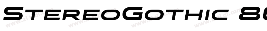 StereoGothic 800Ital字体转换